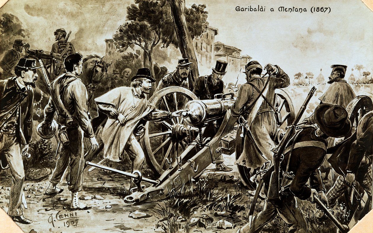 Garibaldi bei Mentana von Quinto Cenni