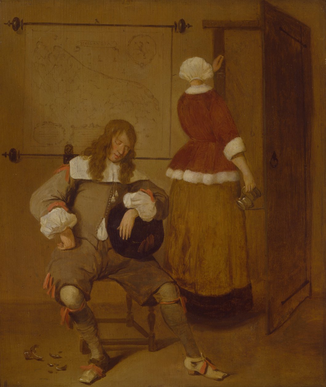 Der müde Trinker von Quiringh Van Brekelenkam