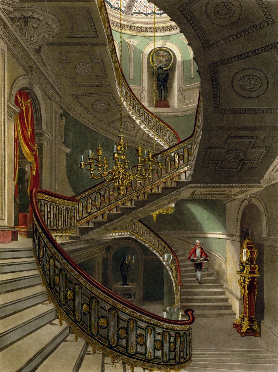 Die große Treppe, Carlton House von R.G. Reeve