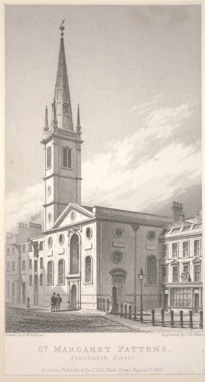 St. Margaret Pattens, Fenchurch Street von R. W. Billings