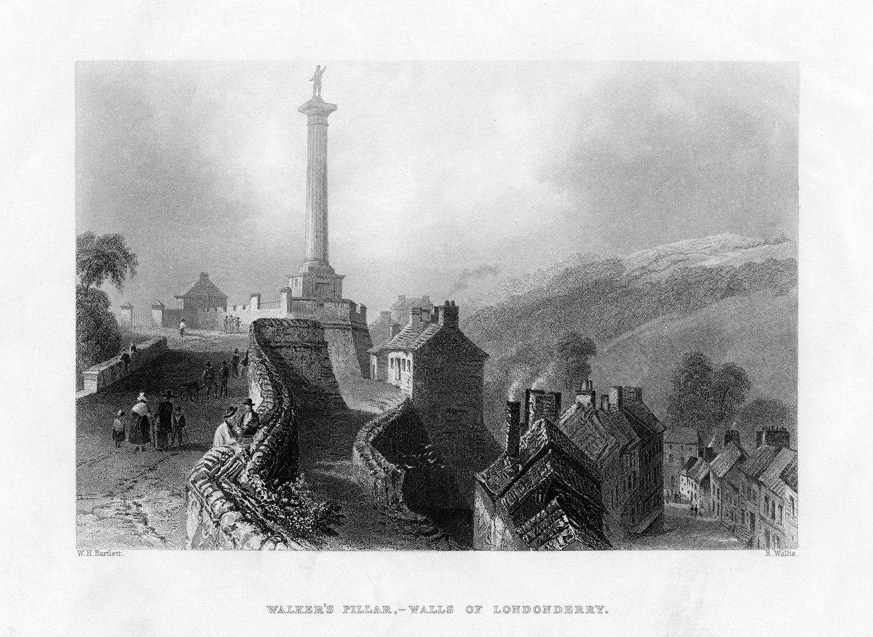 Walkers Säule, Londonderry, Nordirland, 1860 von R. Wallis