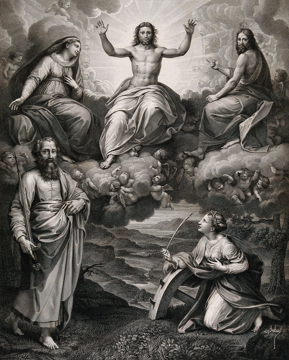 Christus mit dem Apostel Paulus von Raffaello Sanzio Raphael