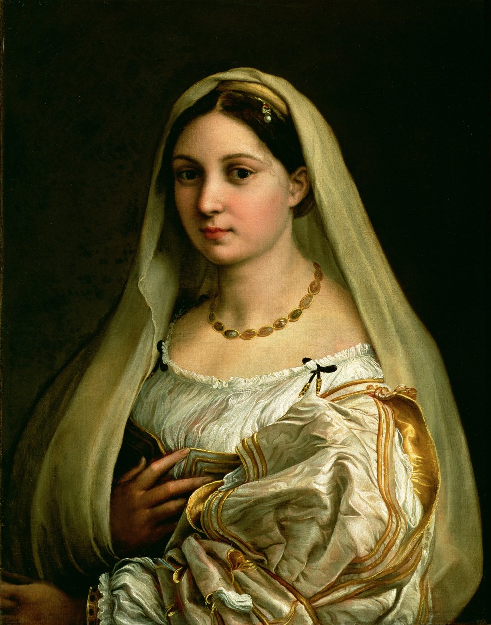 Die verhüllte Frau, oder La Donna Velata, ca. 1516 von Raffaello Sanzio Raphael