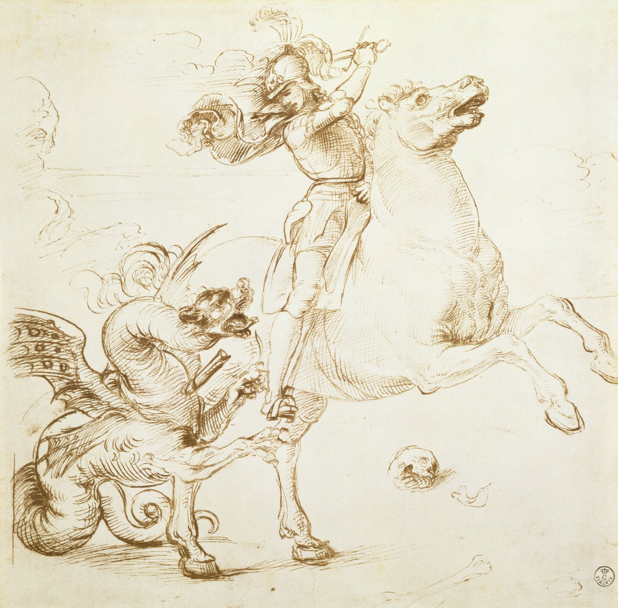 St. Georg und der Drache von Raffaello Sanzio Raphael