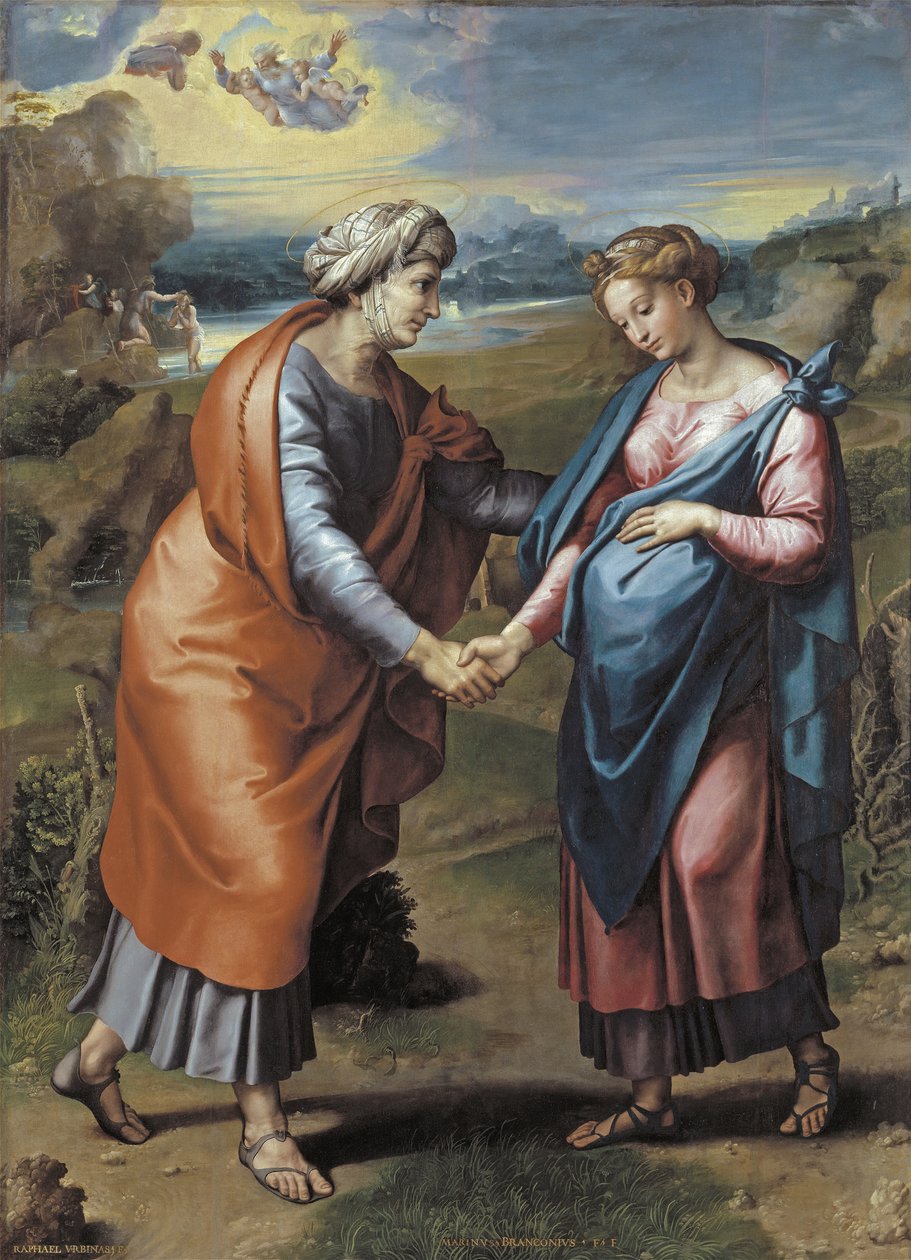 Die Heimsuchung, 1517 von Raffaello Sanzio Raphael