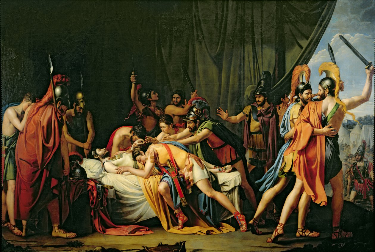 Der Tod des Rebellen Viriathus (gest. 139) von Raimundo de Madrazo y Garreta