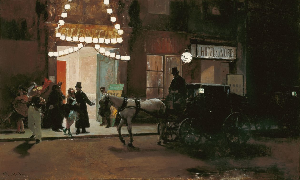 Verlassen des Maskenballs von Raimundo de Madrazo y Garreta