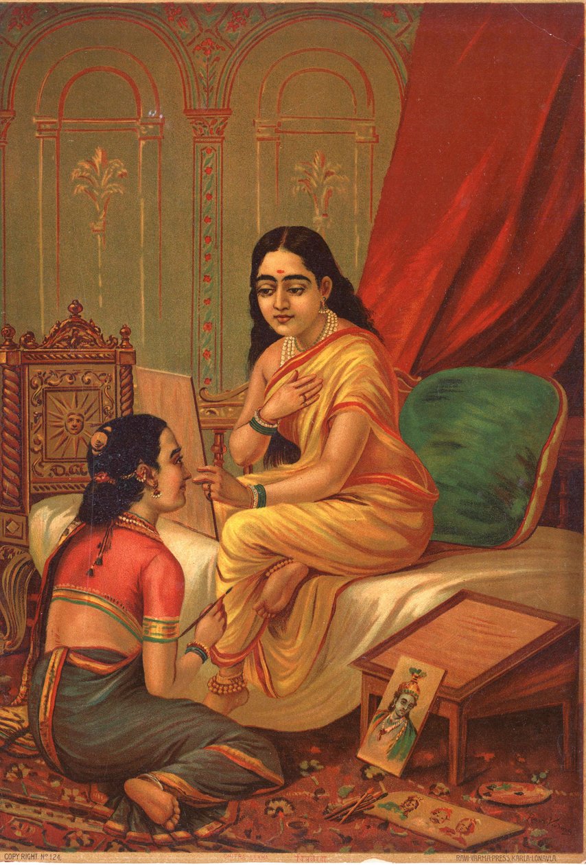 Chitralekha, von Raja Ravi Varma von Raja Ravi Varma