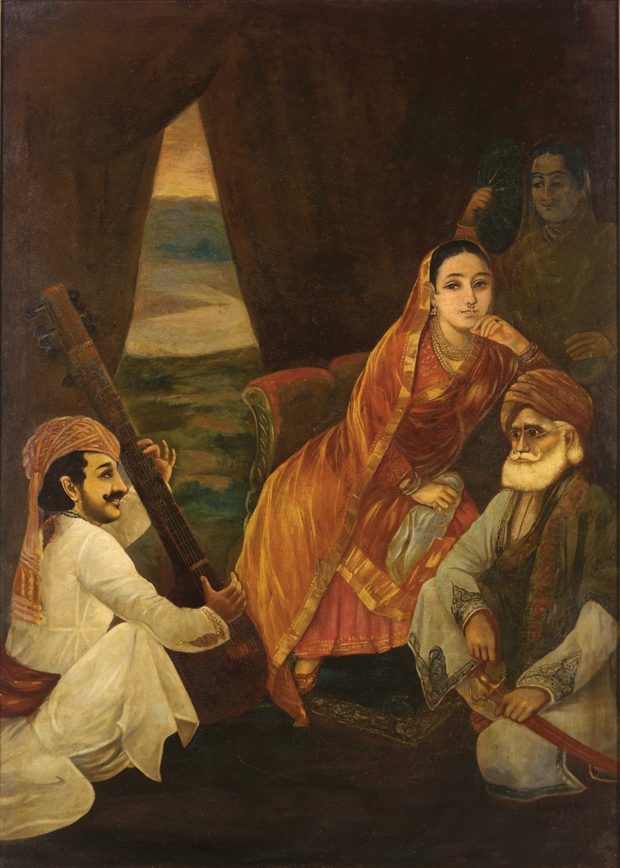 Hofszene von Raja Ravi Varma