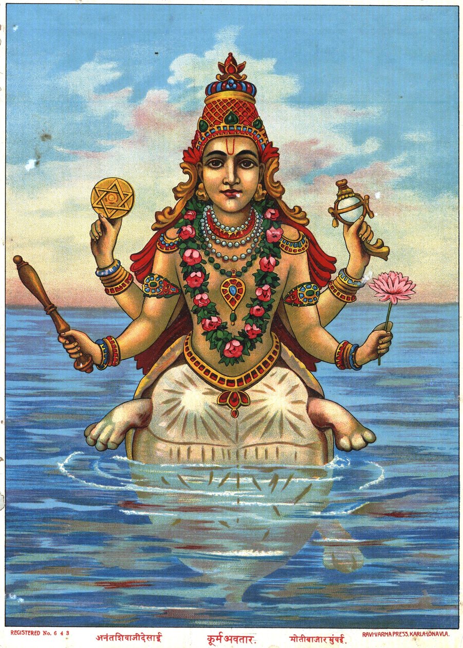 Kurma Avatar von Raja Ravi Varma von Raja Ravi Varma