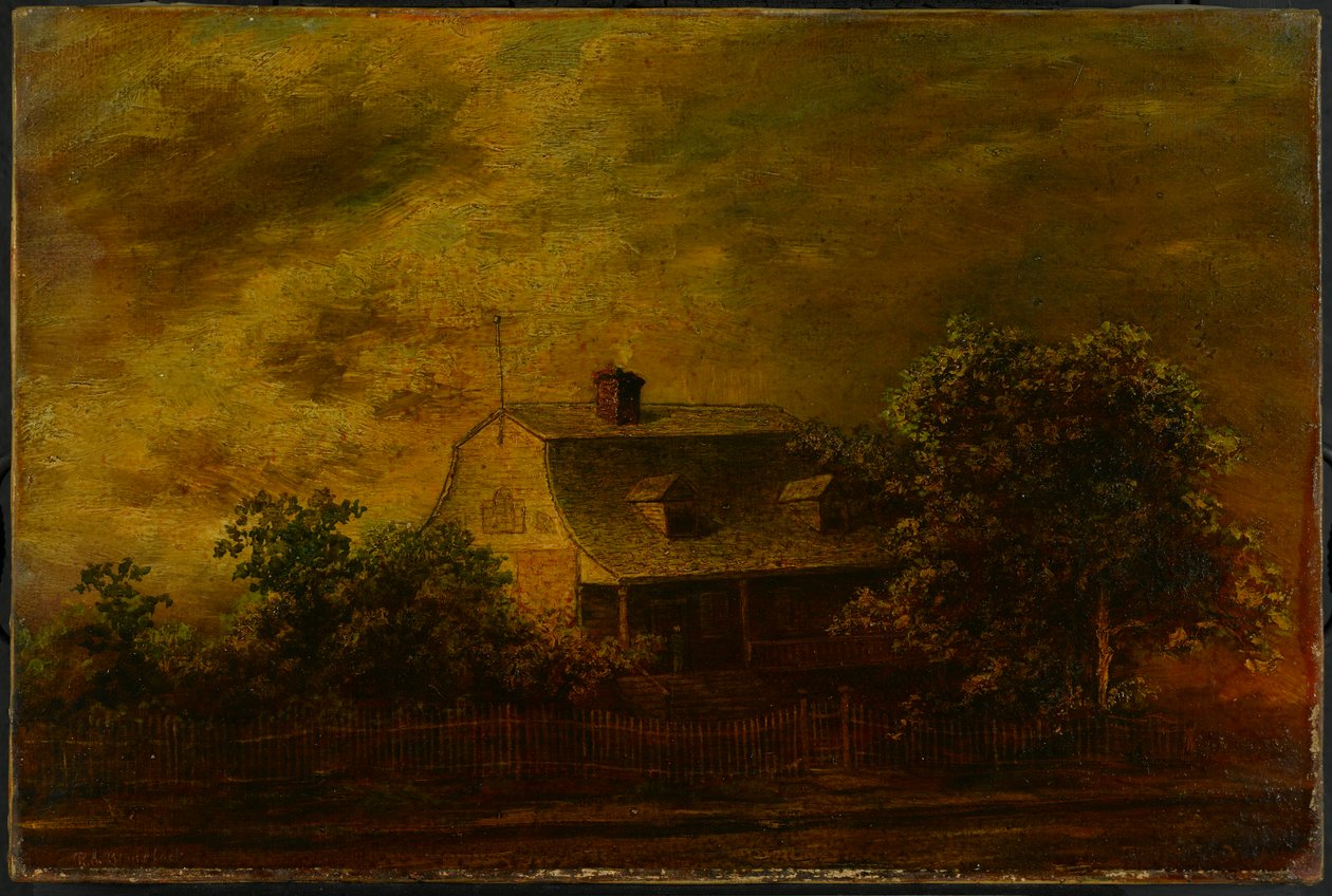 Bauernhaus von F. B. Guest, ca. 1868 von Ralph Albert Blakelock
