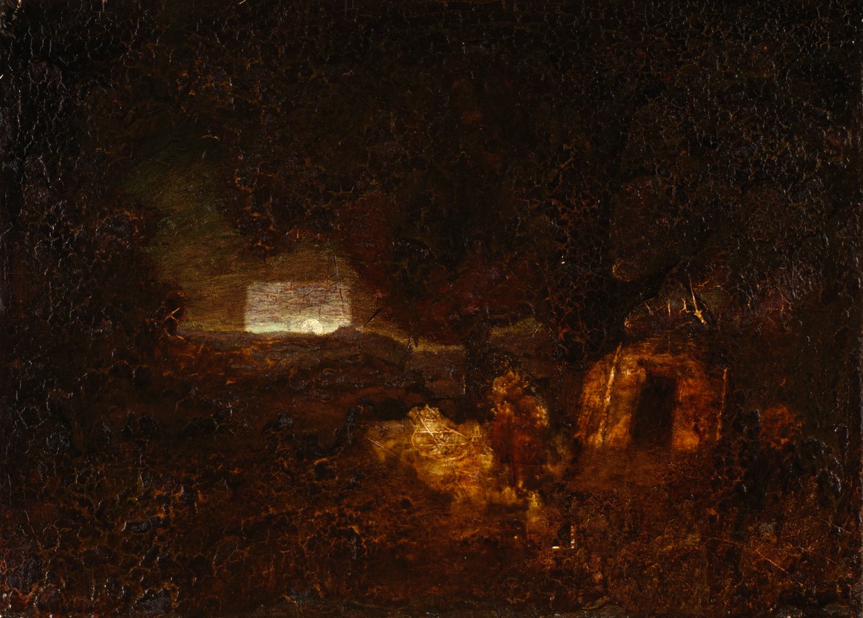 Die Kanubauer, nach 1879 von Ralph Albert Blakelock
