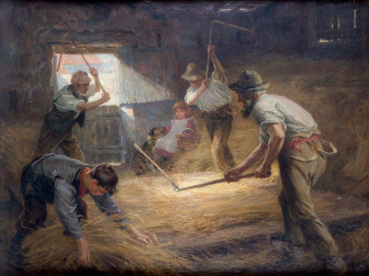 Die Tenne, ca. 1898 von Ralph Hedley