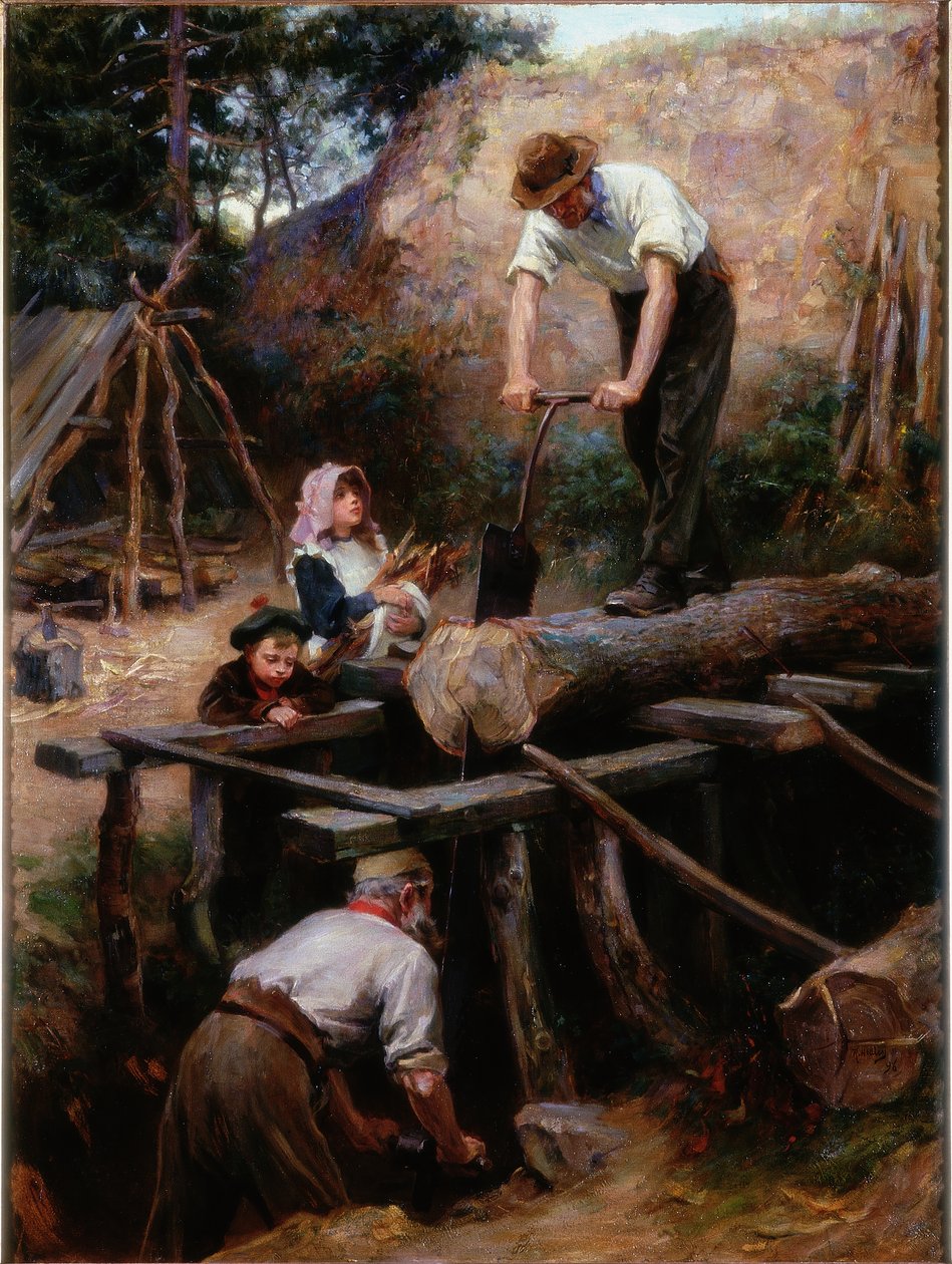 Holzsäger, 1896 von Ralph Hedley
