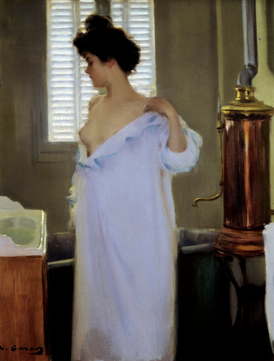 Vor dem Bad von Ramon Casas i Carbo