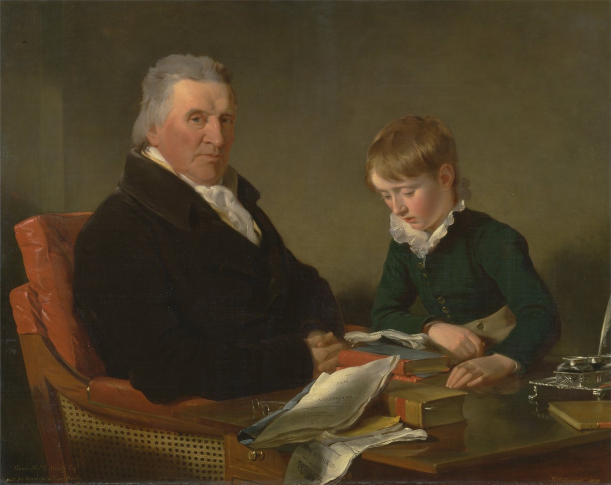 Francis Noel Clarke Mundy und sein Enkel, William Mundy (1809) von Ramsay Richard Reinagle