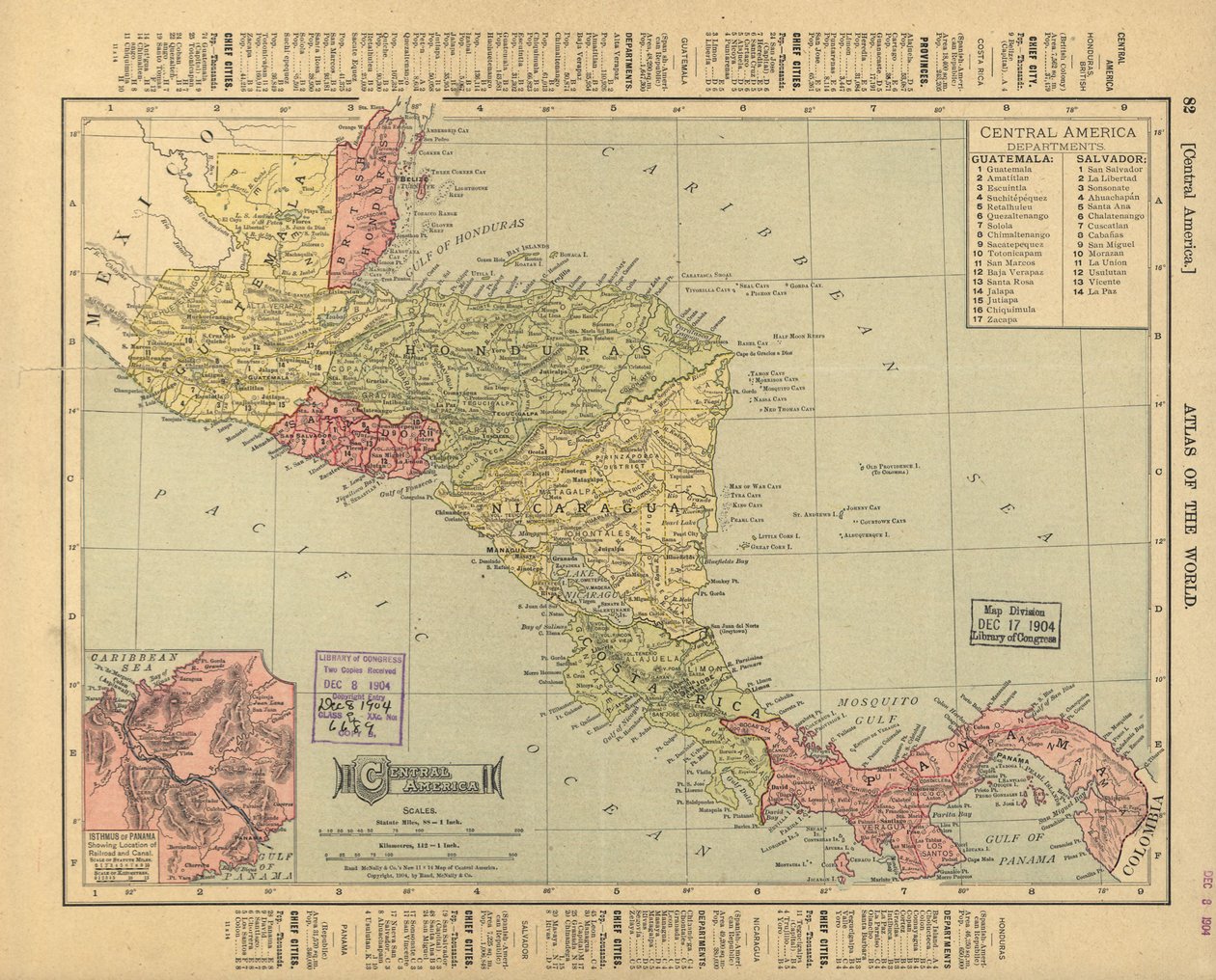 Zentralamerika von Rand McNally and Company