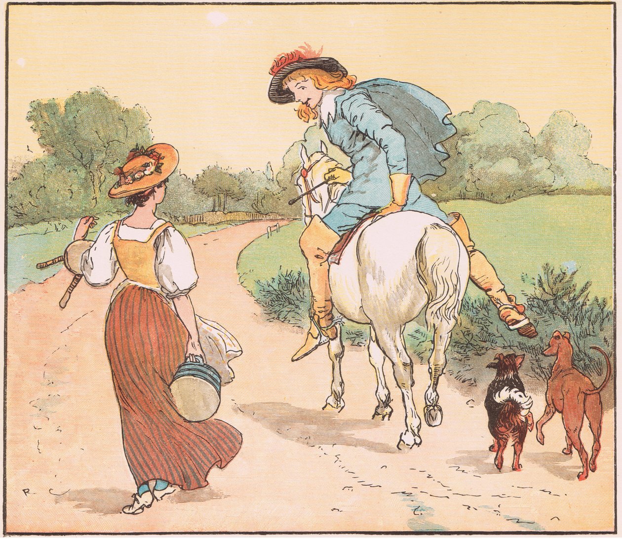 Soll ich mit dir gehen, mein hübsches Mädchen? von Randolph Caldecott
