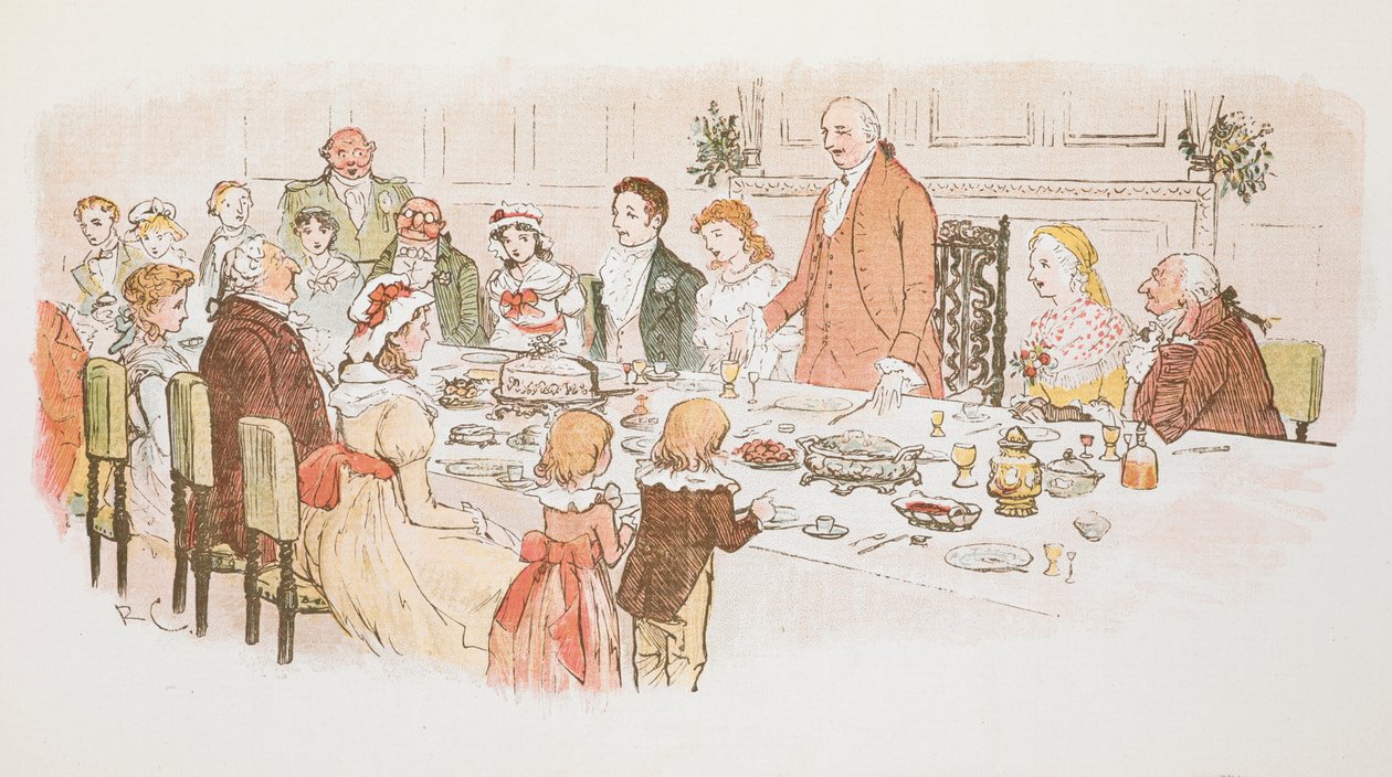 Ein Weihnachtsessen. von Randolph Caldecott