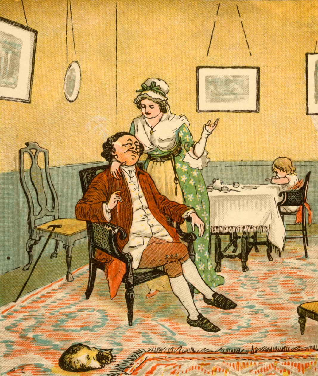 John Gilpin und seine Frau, 1878, ca. 1918 von Randolph Caldecott