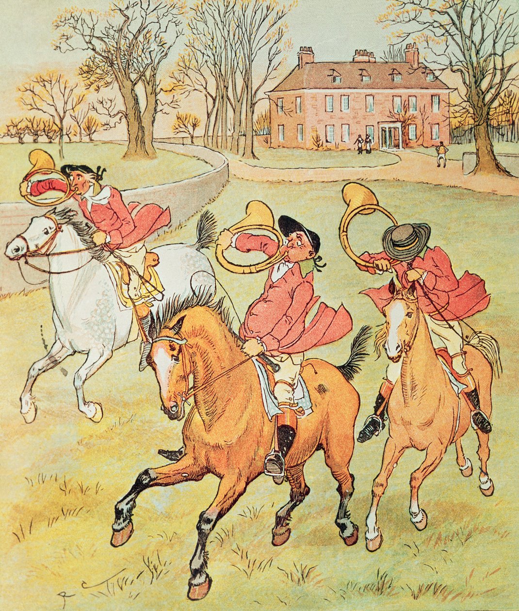 Drei fröhliche Jäger von Randolph Caldecott