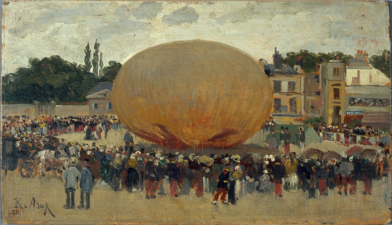 Ballonentführung, ca. 1880 von Raoul Joseph Arus