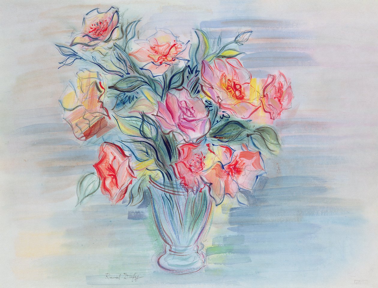 Blumenstrauß in einer Vase von Raoul Dufy
