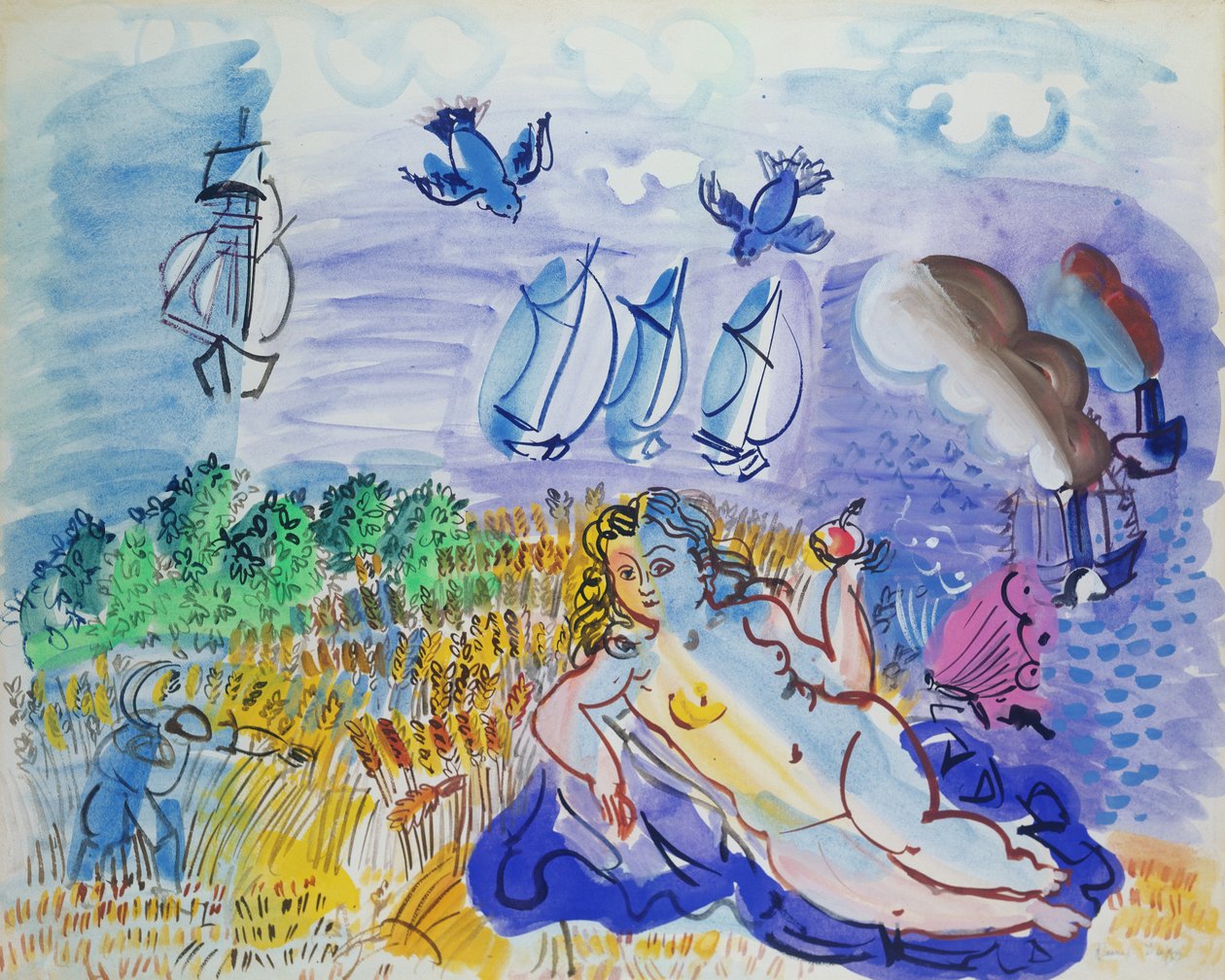 Ceres am Meer von Raoul Dufy