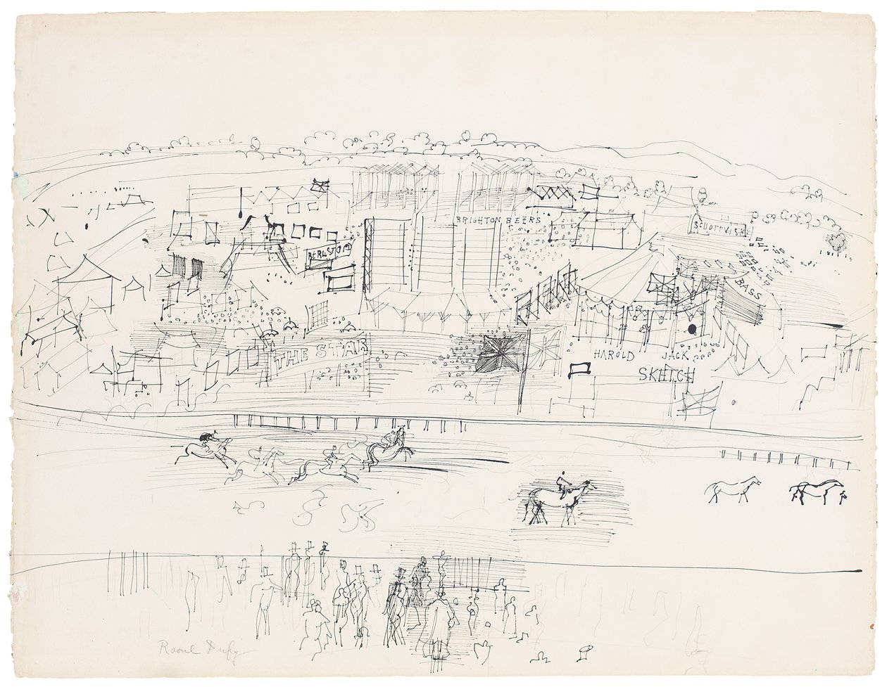 Rennbahn von Epsom von Raoul Dufy
