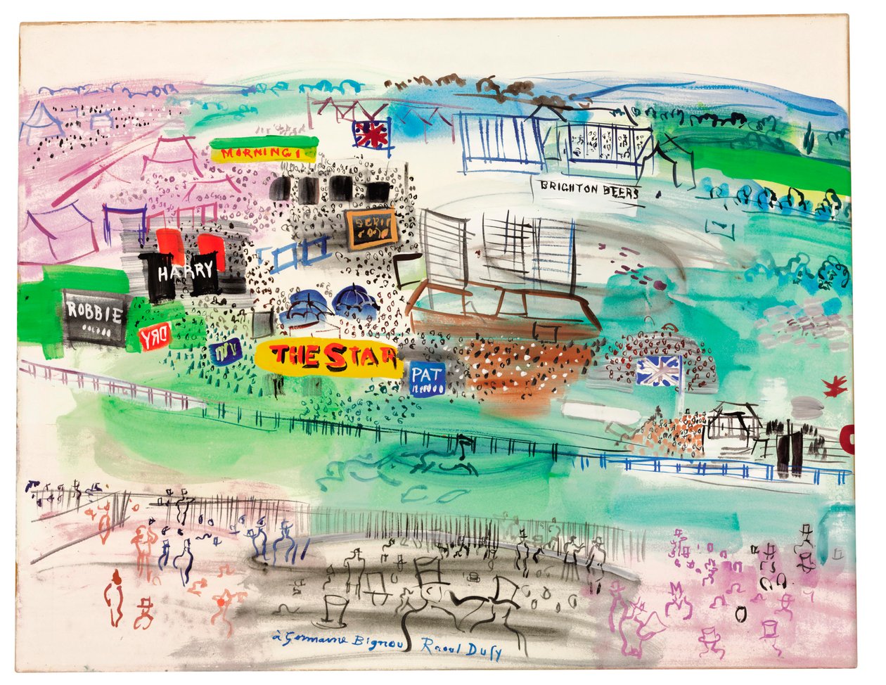 Epsom Rennbahn von Raoul Dufy