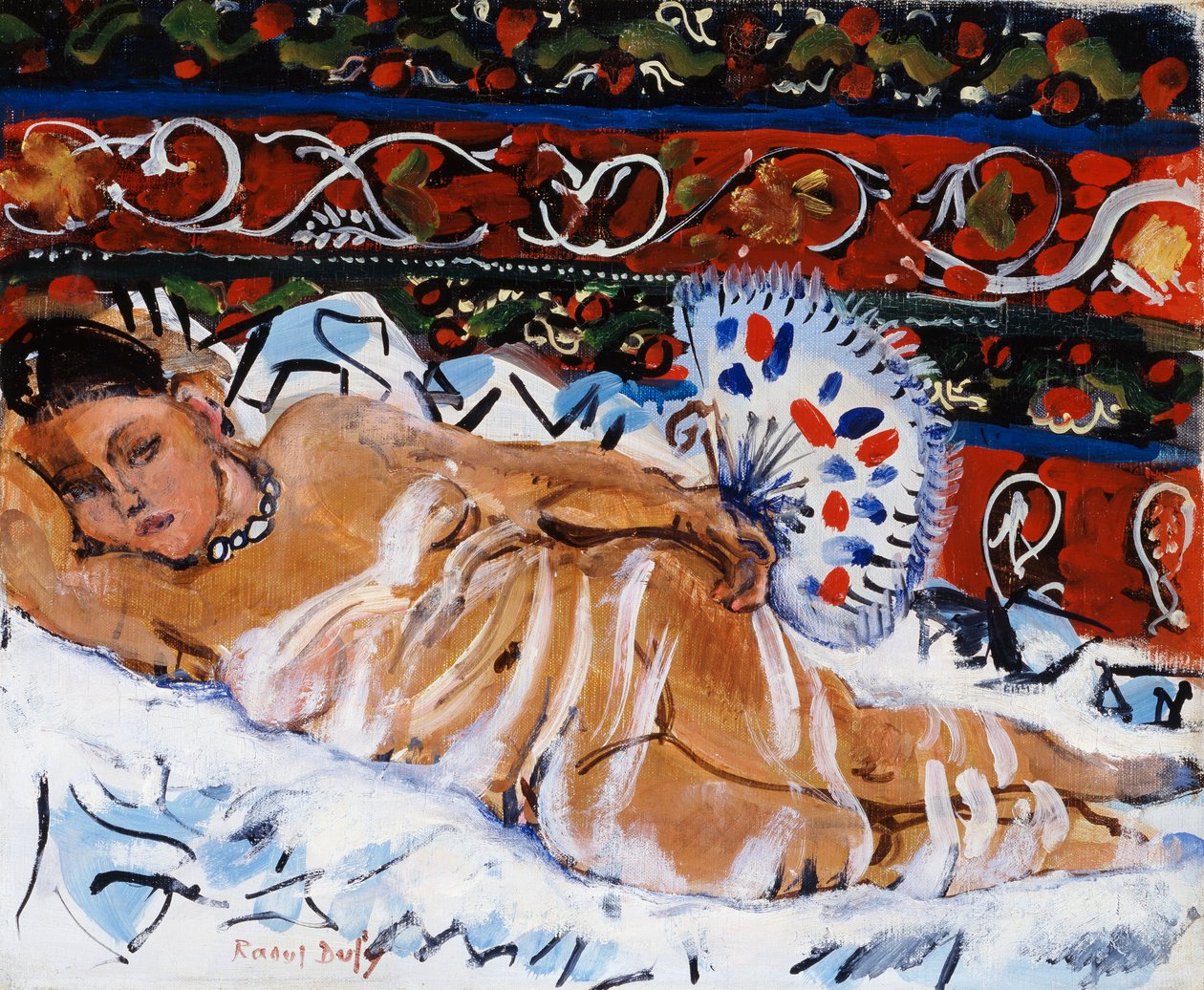 Hindu mit einem Fächer von Raoul Dufy