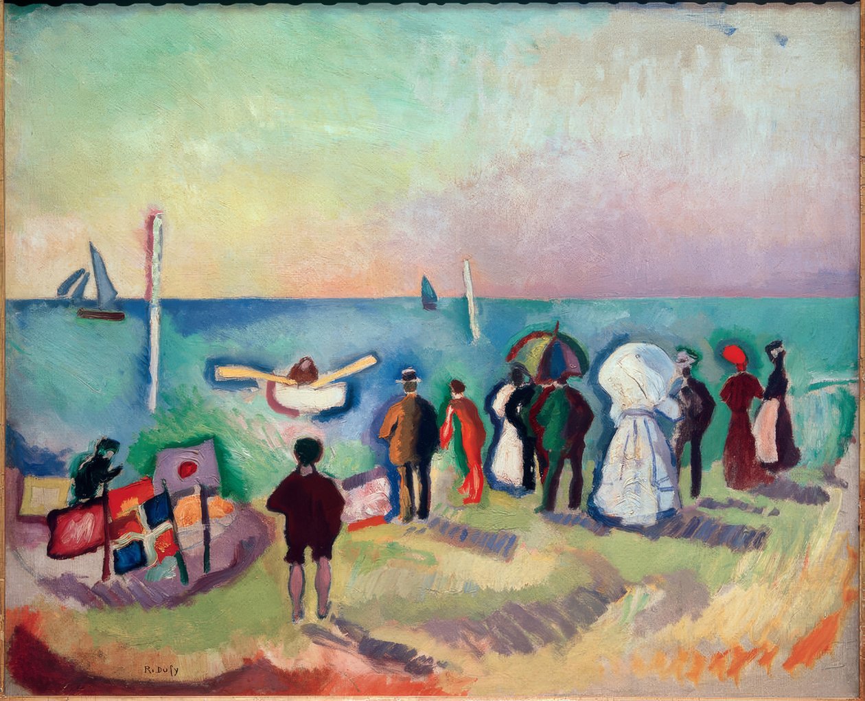 Der Strand von Sainte-Adresse von Raoul Dufy