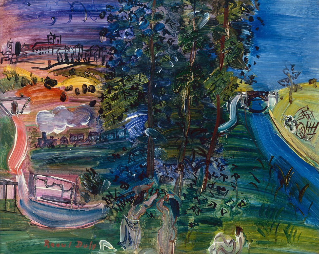 Landschaft von Langres von Raoul Dufy