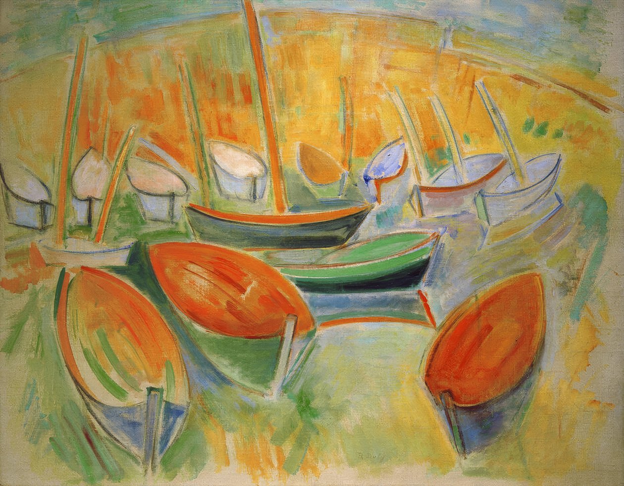 Die Boote in Martigues von Raoul Dufy