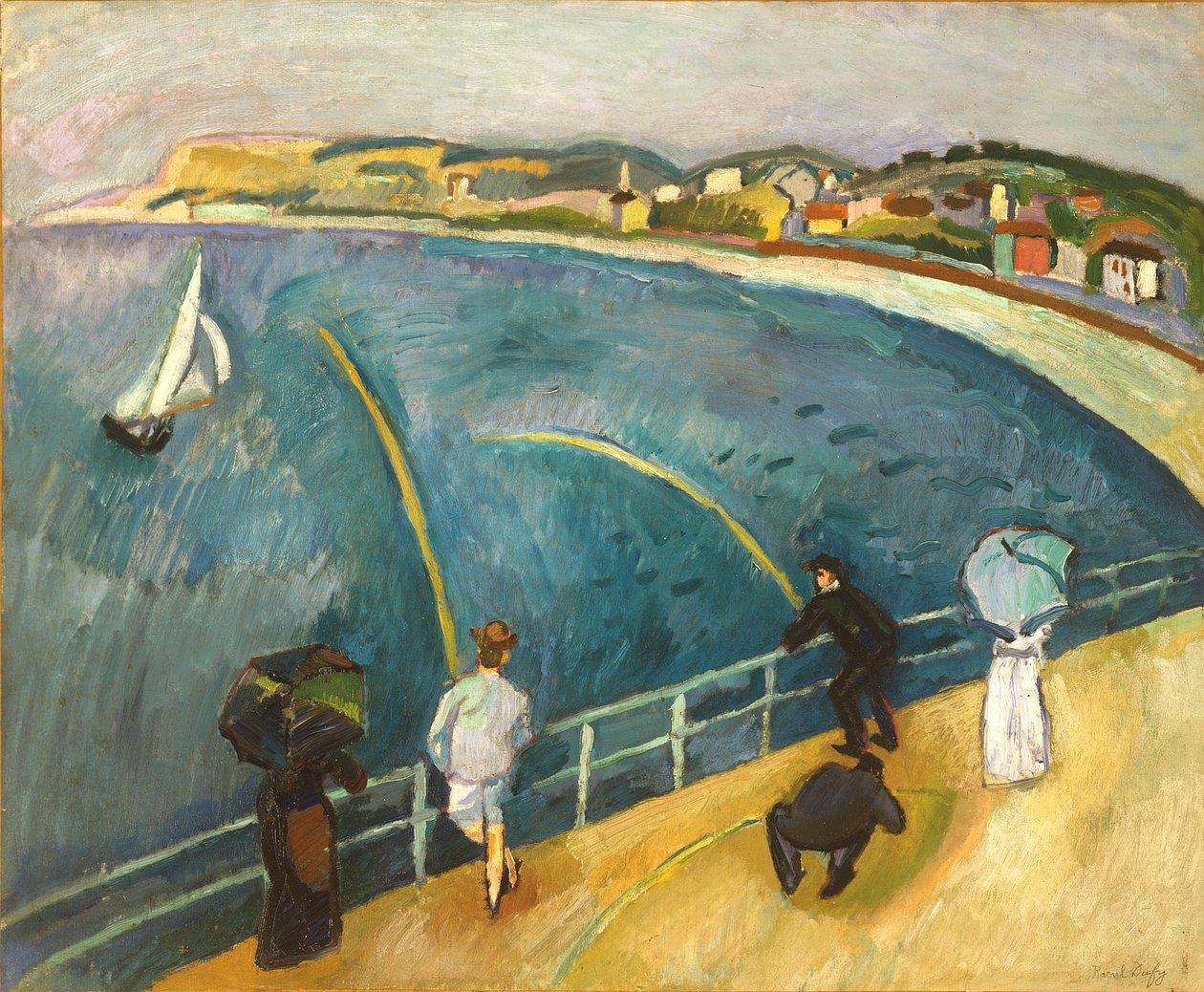Der Strand von Sainte-Adresse von Raoul Dufy