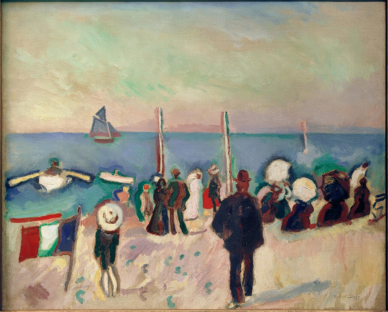 Der Strand von Sainte-Adresse von Raoul Dufy