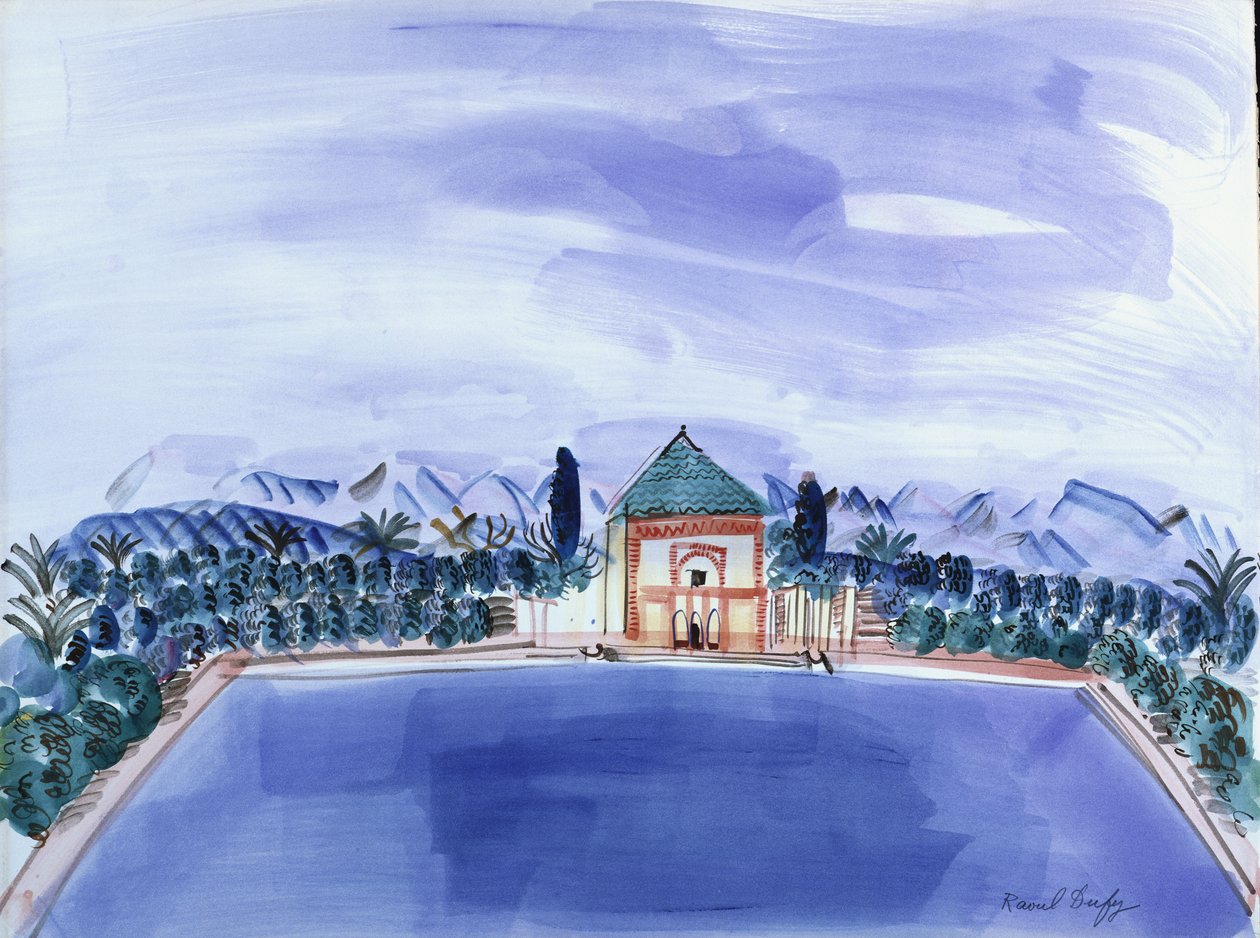 Der Pool in Menara von Raoul Dufy