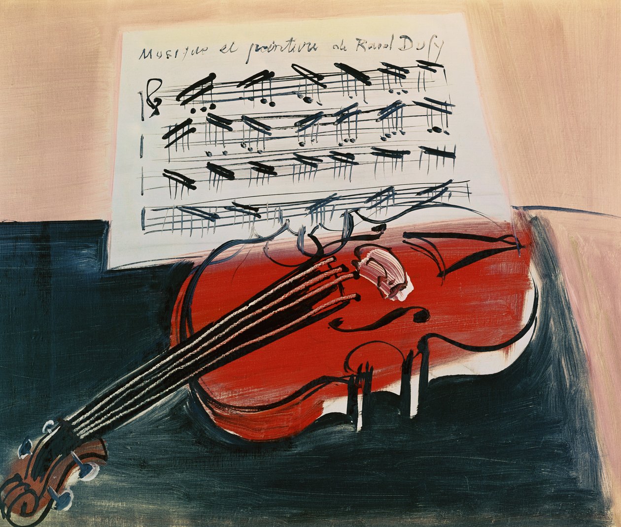 Die rote Violine von Raoul Dufy