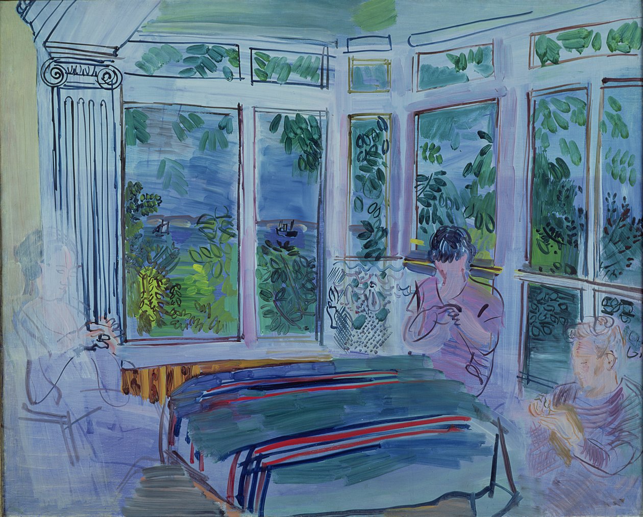 Die Veranda in Villerville von Raoul Dufy