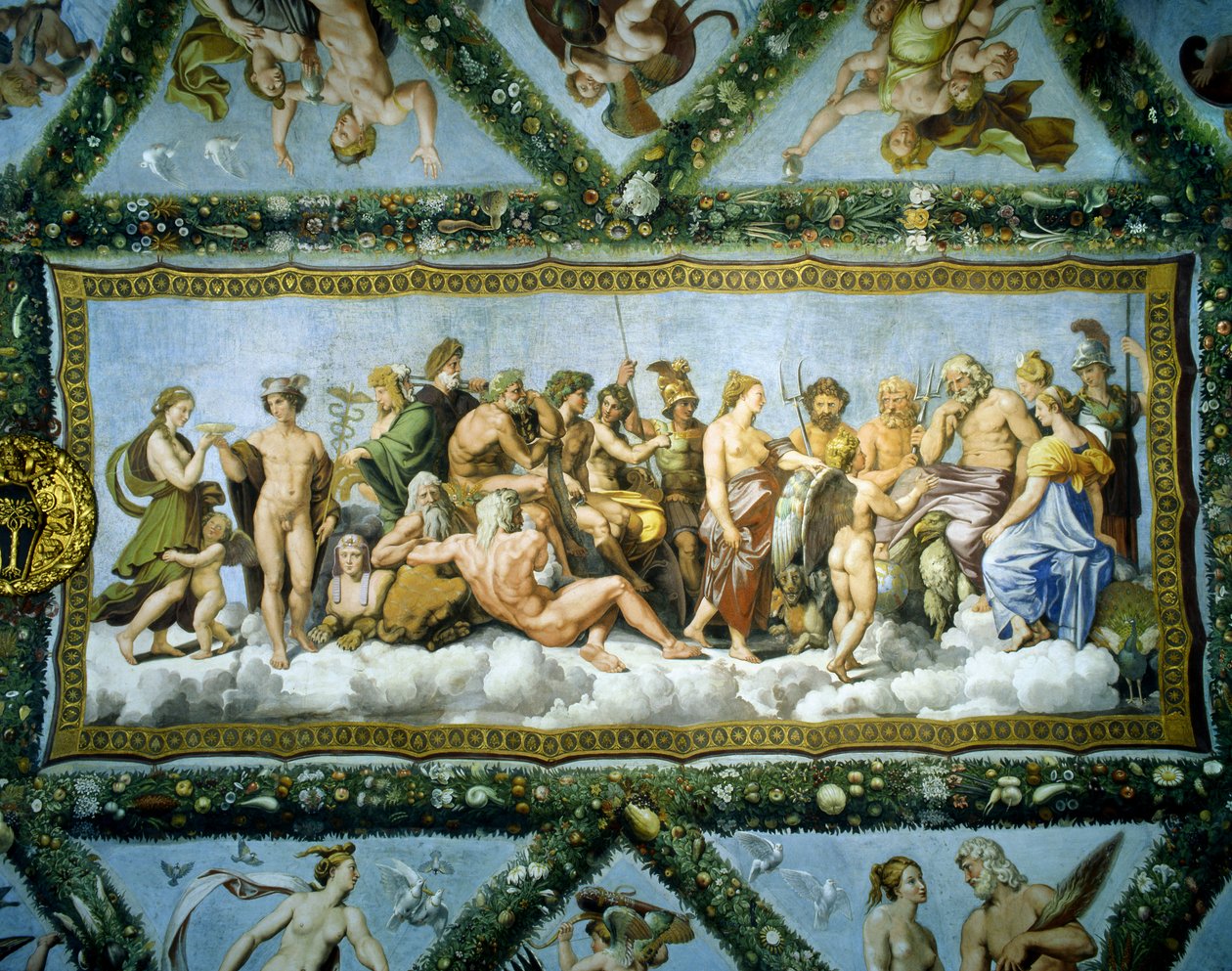 Rat der Götter, 1517-18 von Raffaello Sanzio Raphael