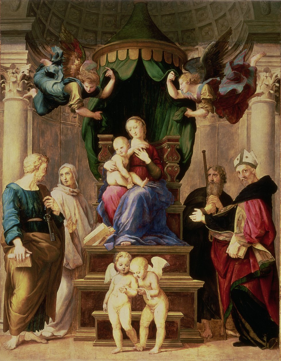 Madonna des Baldachins von Raffaello Sanzio Raphael