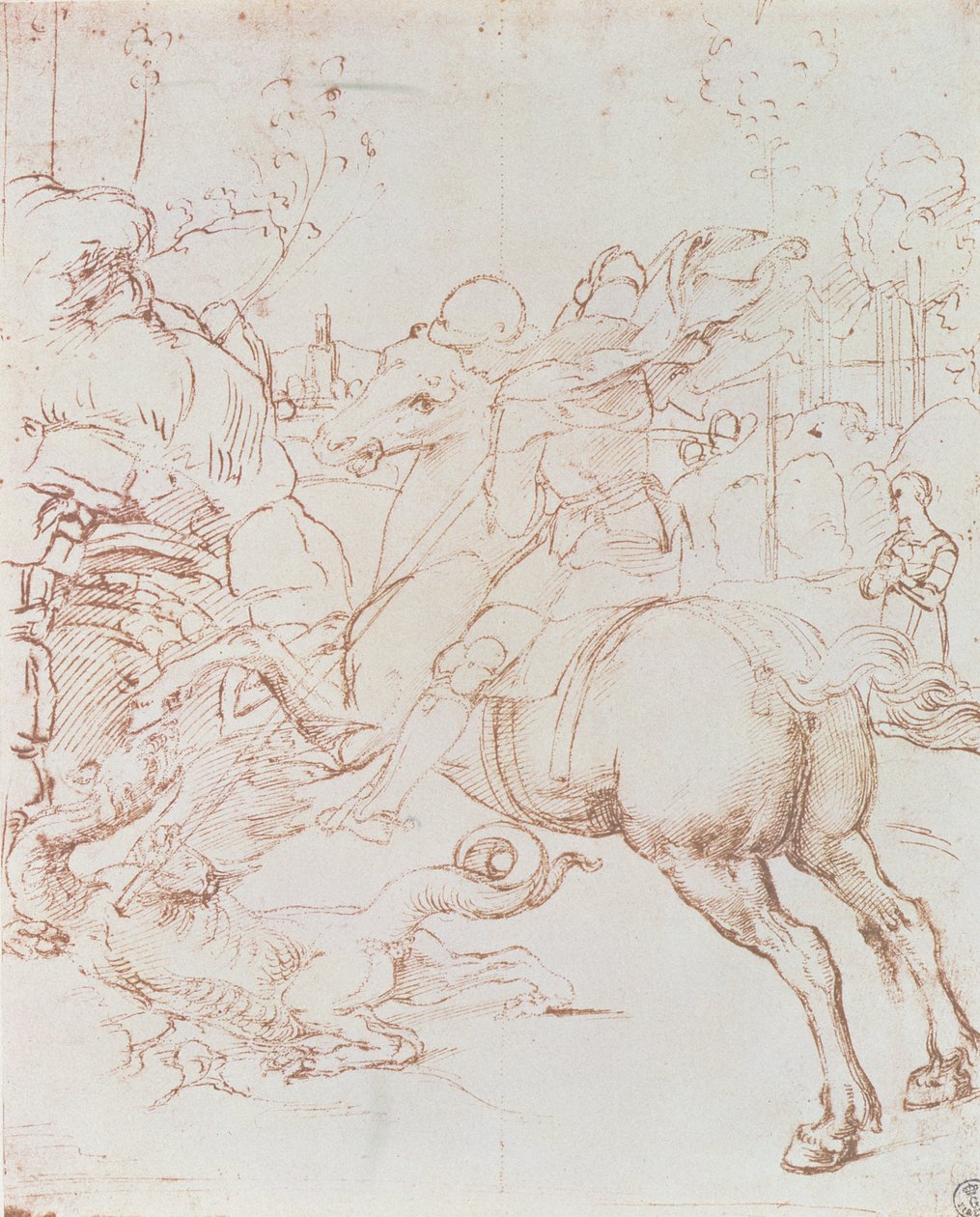 St. Georg und der Drache von Raffaello Sanzio Raphael