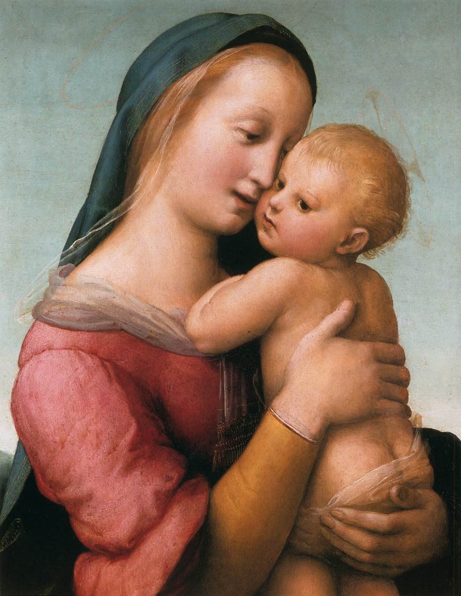 Die Tempi-Madonna (Detail) von Raffaello Sanzio Raphael