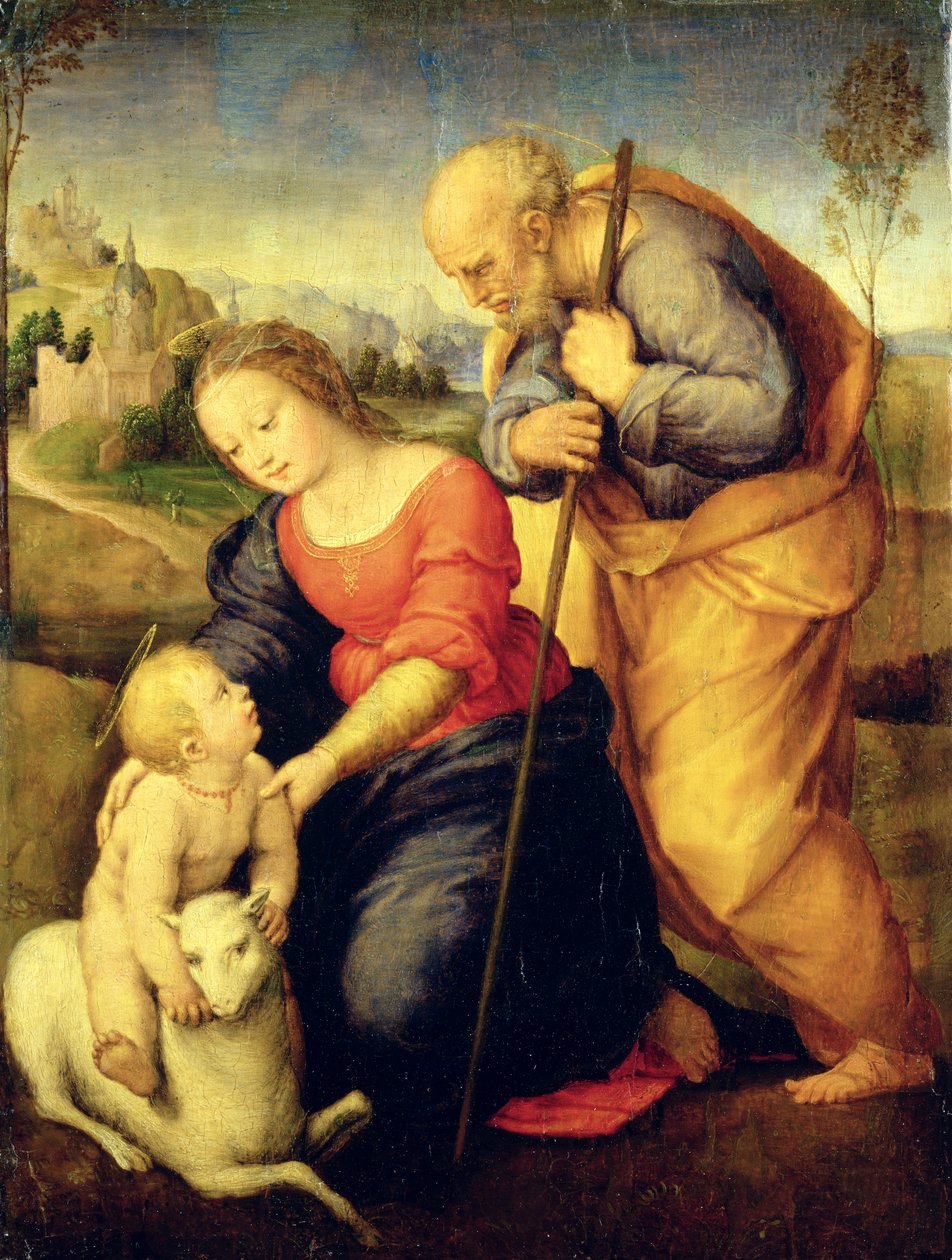 Die Heilige Familie mit dem Lamm, 1507 von after Raphael