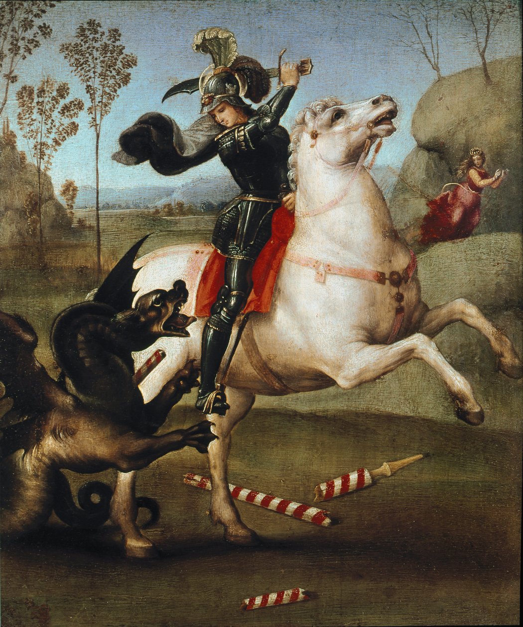 Sankt Georg und der Drache von Raphael (1483 1520)