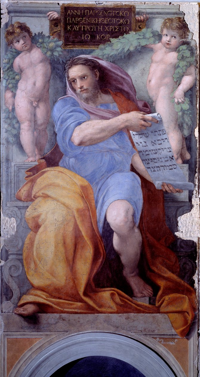 Prophet Jesaja (Fresko) von Raphael