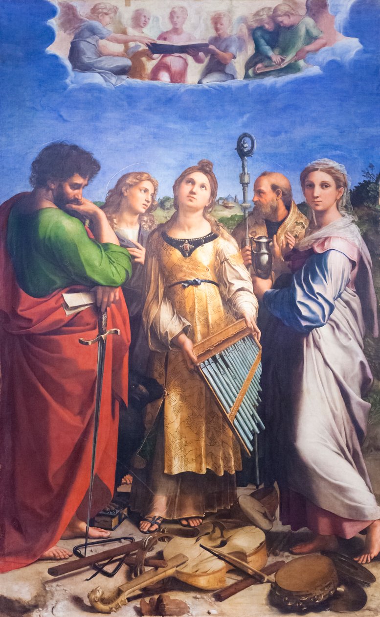Die Ekstase der Heiligen Cäcilia von Raphael (1483 1520)