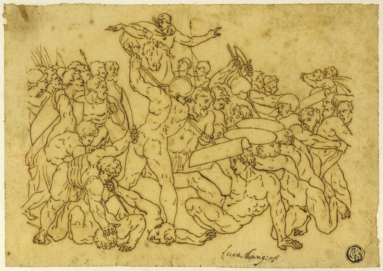 Josua stoppt Sonne und Mond von Raphael