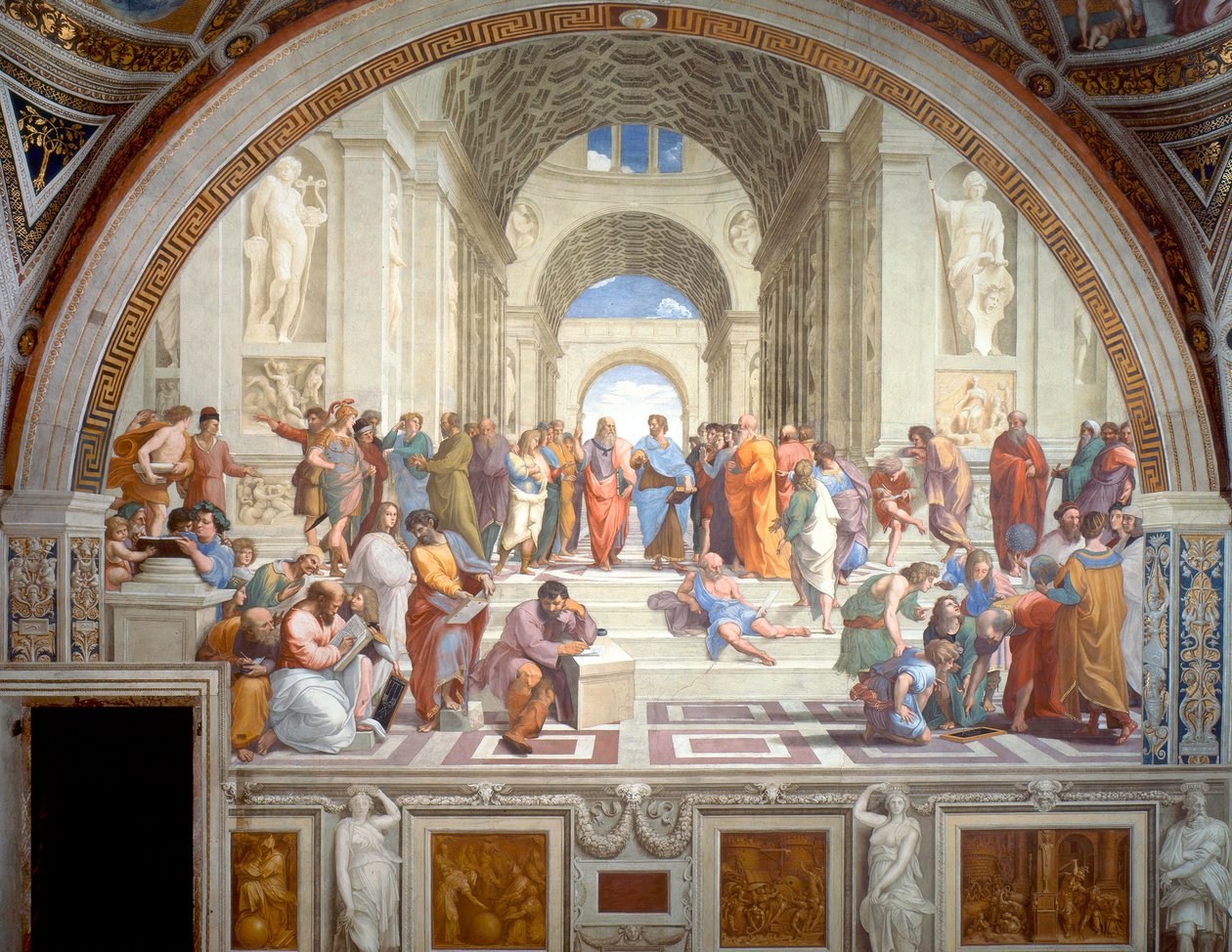 Die Schule von Athen, 1509-1511 von Raphael