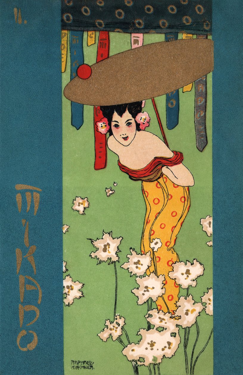 Geisha, ca. 1900 (Illustration) von Raphael Kirchner